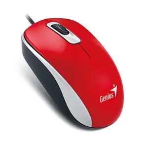 Genius Myš DX-110, 1000DPI, optická, 3tl., drôtová USB, červená, štandard, univerzál.